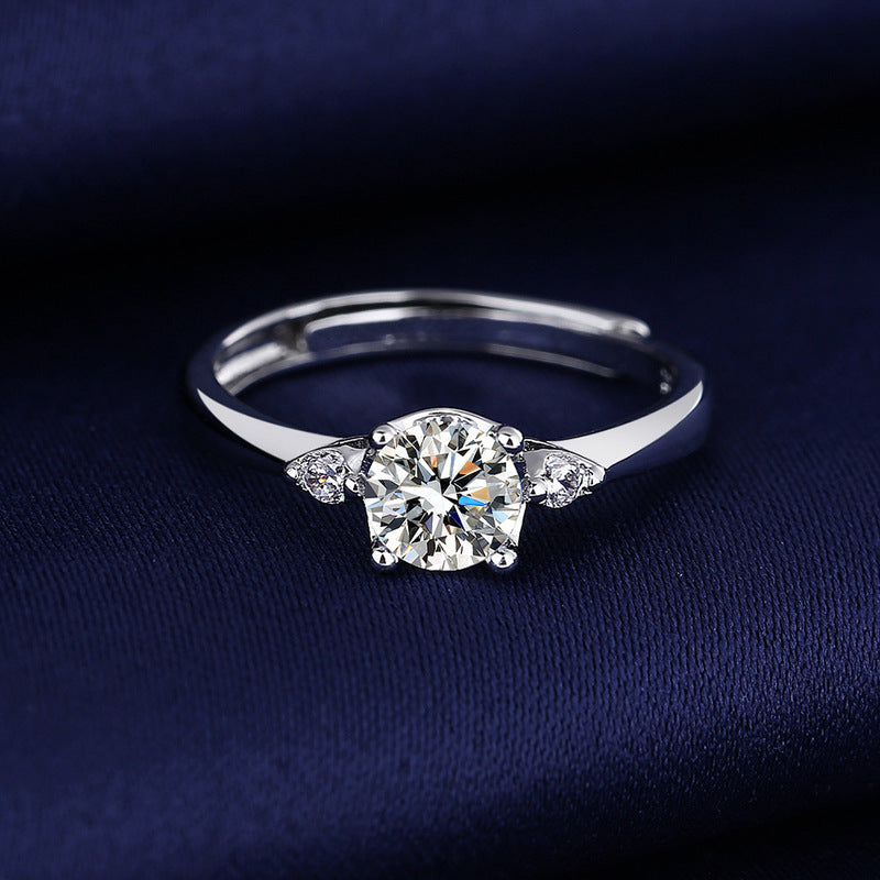 1CT Sun Moon Star Cubic Zirconia Ring