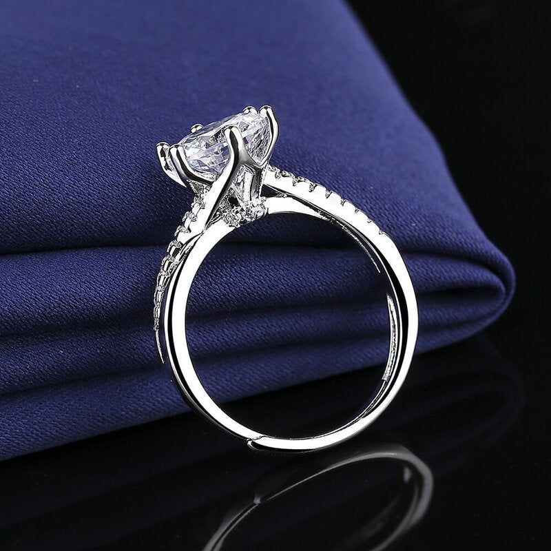 1CT Starlight Twisted Band Cubic Zirconia Ring