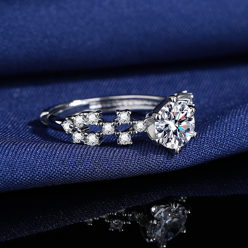 1CT Sparkling Galaxy Cubic Zirconia Ring